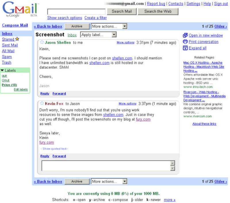 Gmail: El email que lo revolucionó todo y a todos | Gmail 2004