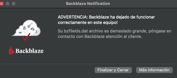Cómo resolver un error del archivo bzfileids.dat en Backblaze | backblaze error