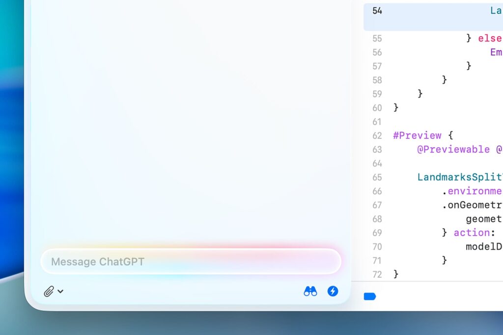 Apple potencia la creatividad de los desarrolladores con nuevas herramientas inteligentes y un diseño revolucionario | Apple WWDC25 macOS Tahoe 26 Xcode 26 with ChatGPT