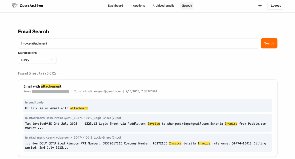 Open Archiver: la plataforma open source que revoluciona el archivado de correos electrónicos | open archiver search