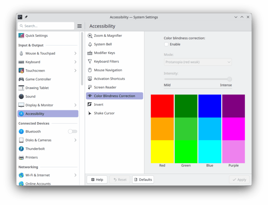 Plasma 6.5: el KDE más pulido hasta la fecha apuesta por la fluidez, la accesibilidad y los pequeños grandes detalles | kde 6 5 linux System setting color blind
