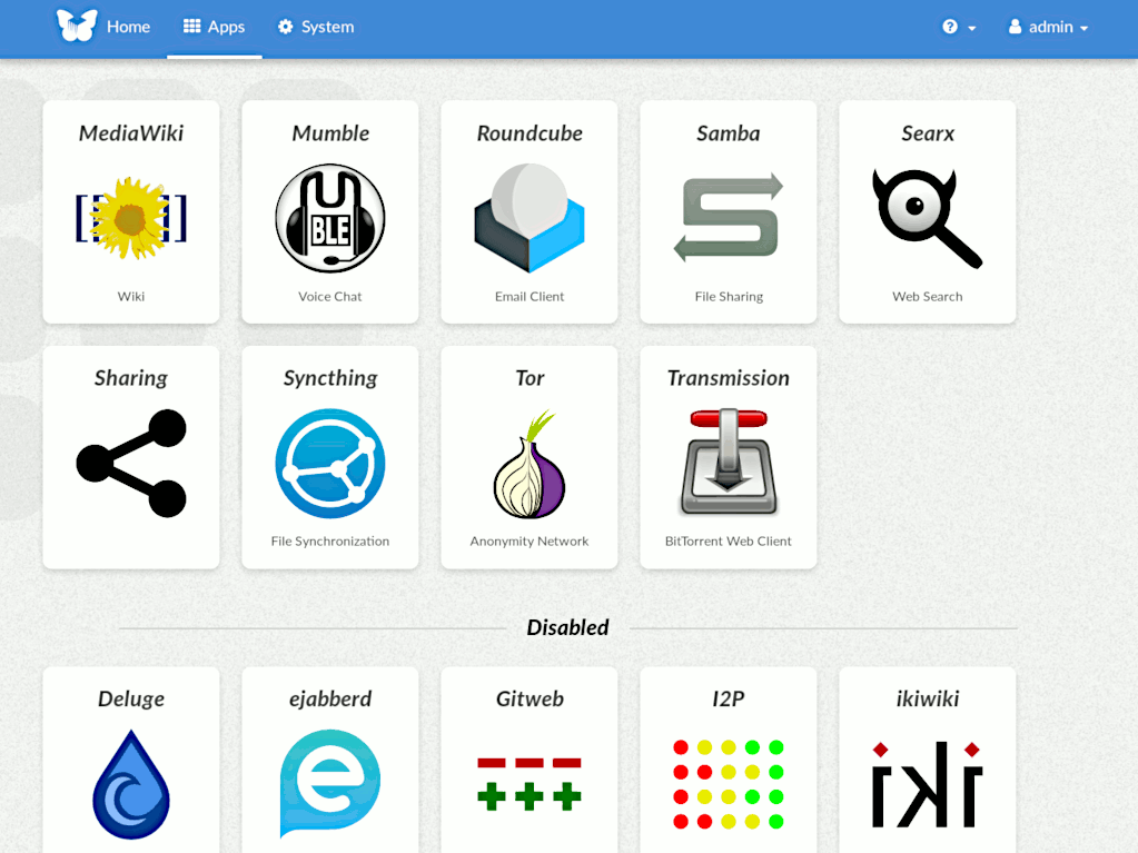 FreedomBox Blend: Debian quiere que el “servidor en casa” vuelva a ser normal | freedombox screenshot apps