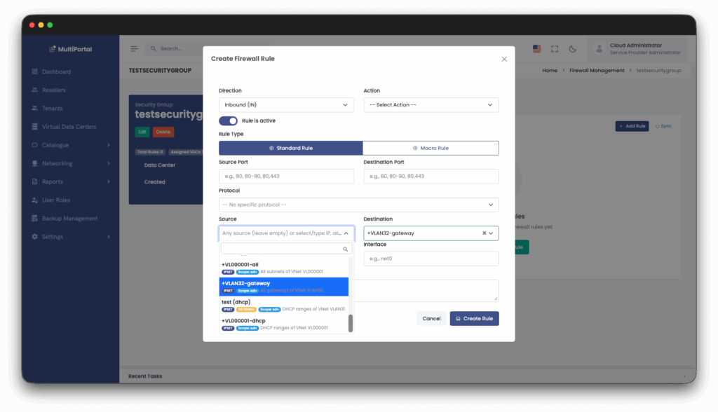 MultiPortal prepara la 1.1.1: más autonomía para resellers y mejoras de rendimiento | multiportal security groups