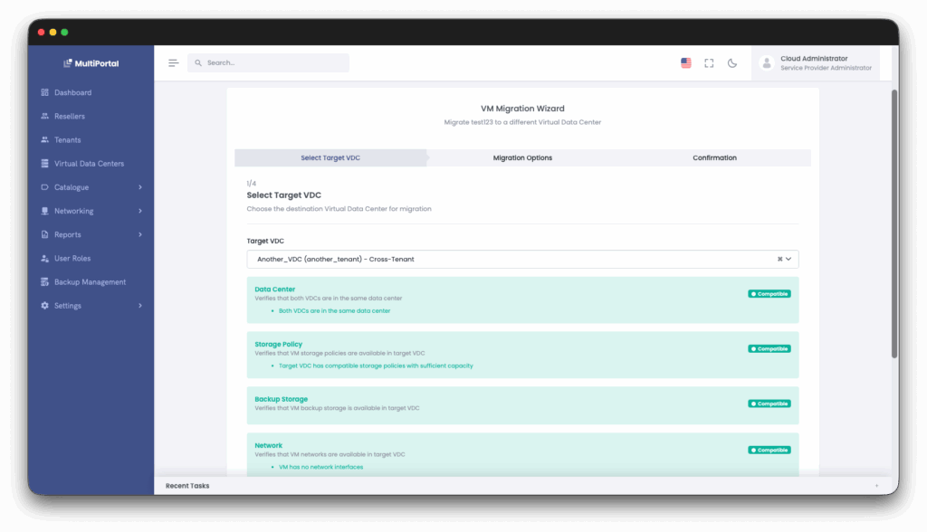 MultiPortal prepara la 1.1.1: más autonomía para resellers y mejoras de rendimiento | multiportal vm migration
