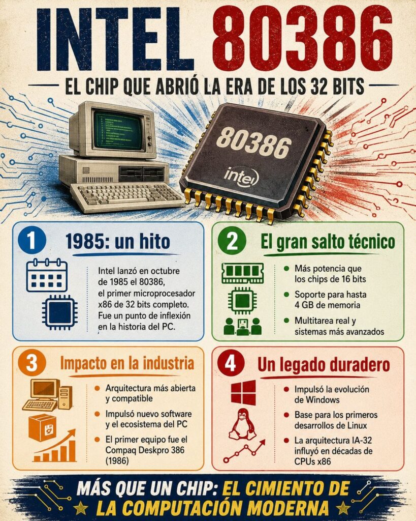 Intel 80386: 40 años del chip que llevó el PC a la era moderna | intel 80386
