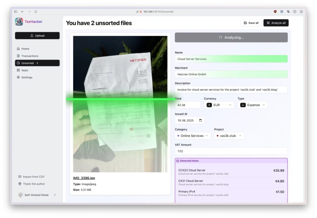 Administración de Sistemas. Inicio Administración de Sistemas. Inicio | taxhacker ai scanner big